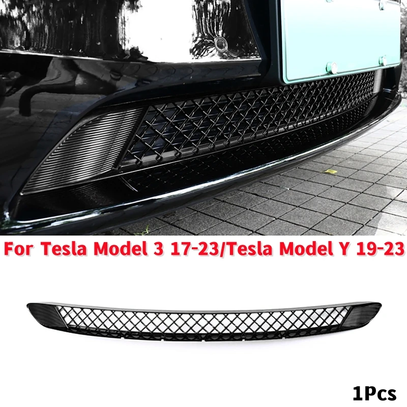

Car Front Bumper Lower Grille Air Vent Cover Dust Insect-proof Net Air Inlet Protective Cover For Tesla Model 3/Y 2017-2023