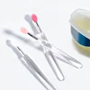 Manicure Transparent Silicone Wand Magic Mirror Powder Aurora Powder Applicator Wand Rubbing Powder Glitter Eyeshadow Portable 6