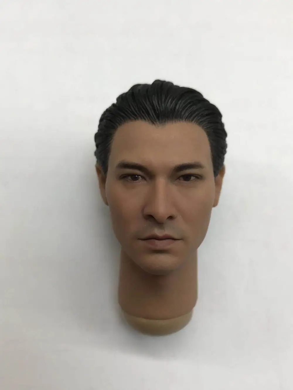 

1/6 Scale Gambler Lau Andy Head Sculpt with Neck Chinese Star Male Soldier Head Carving Model Toy Collection