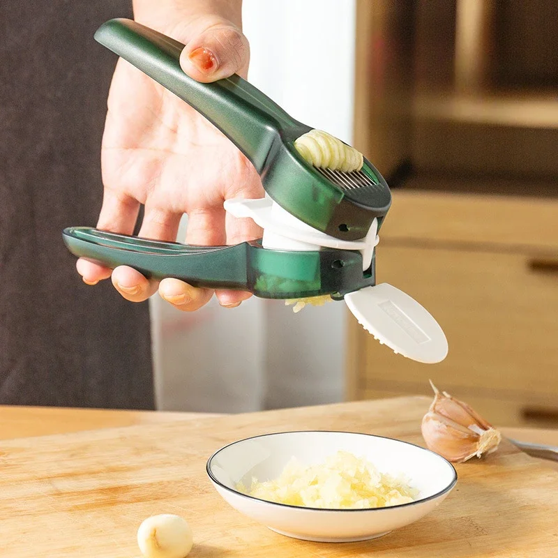 Mincer Chopping Ginger Squeezer Kitchen Accessories 2 in 1 Multifunction Garlic Press Manual Garlic Mincer Chopping Garlic Tools