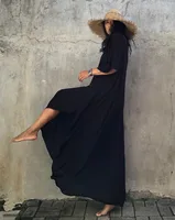 Plus Size Womens Caftan Kaftans Casual V Neck Caftans Long Soft Beach Maxi Dress for Summer - Image 2