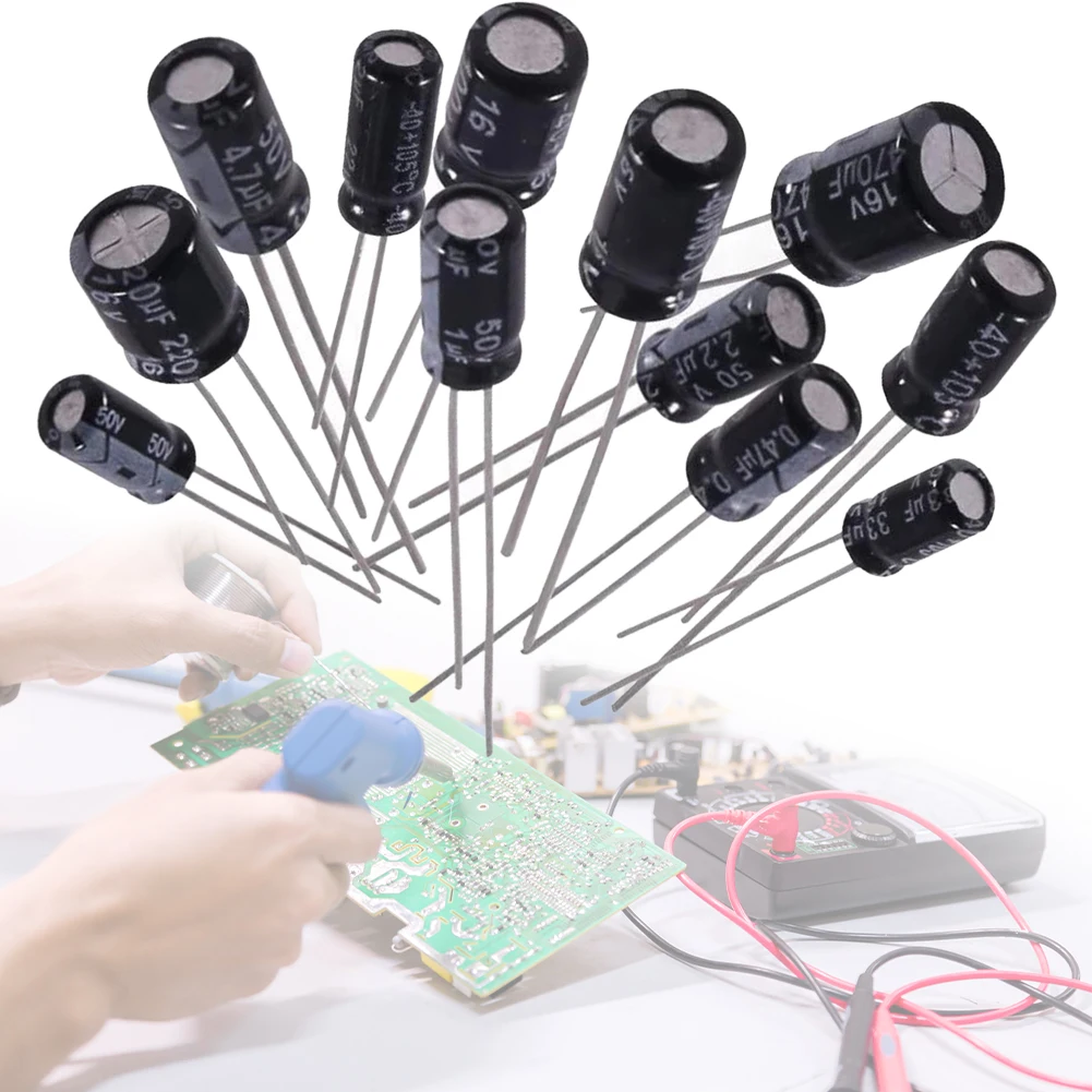 Aluminum Electrolytic Capacitor Assortment Kit 16-50V 0.1-1000uF
