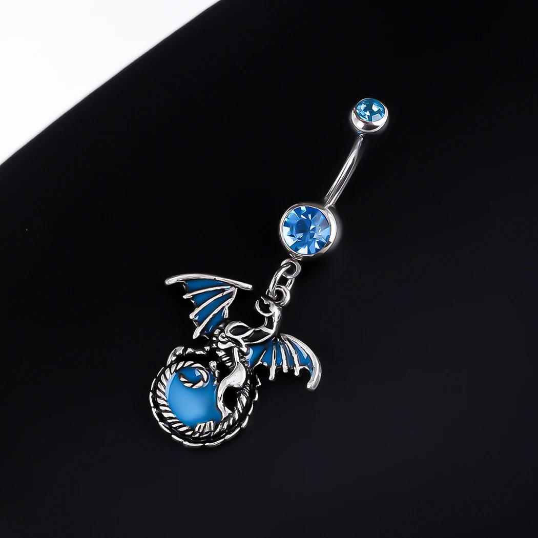 Blacklight Belly Ring 14g 316L Surgical Steel UV Reactive 