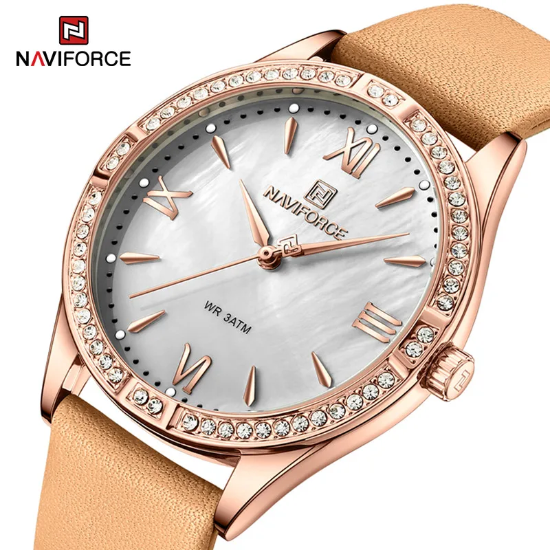 

NAVIFORCE Women Watch Luxury Brand Fashion Elegant Ladies Wristwatch Casual Romantic Female Clock Waterproof Relogio Feminino