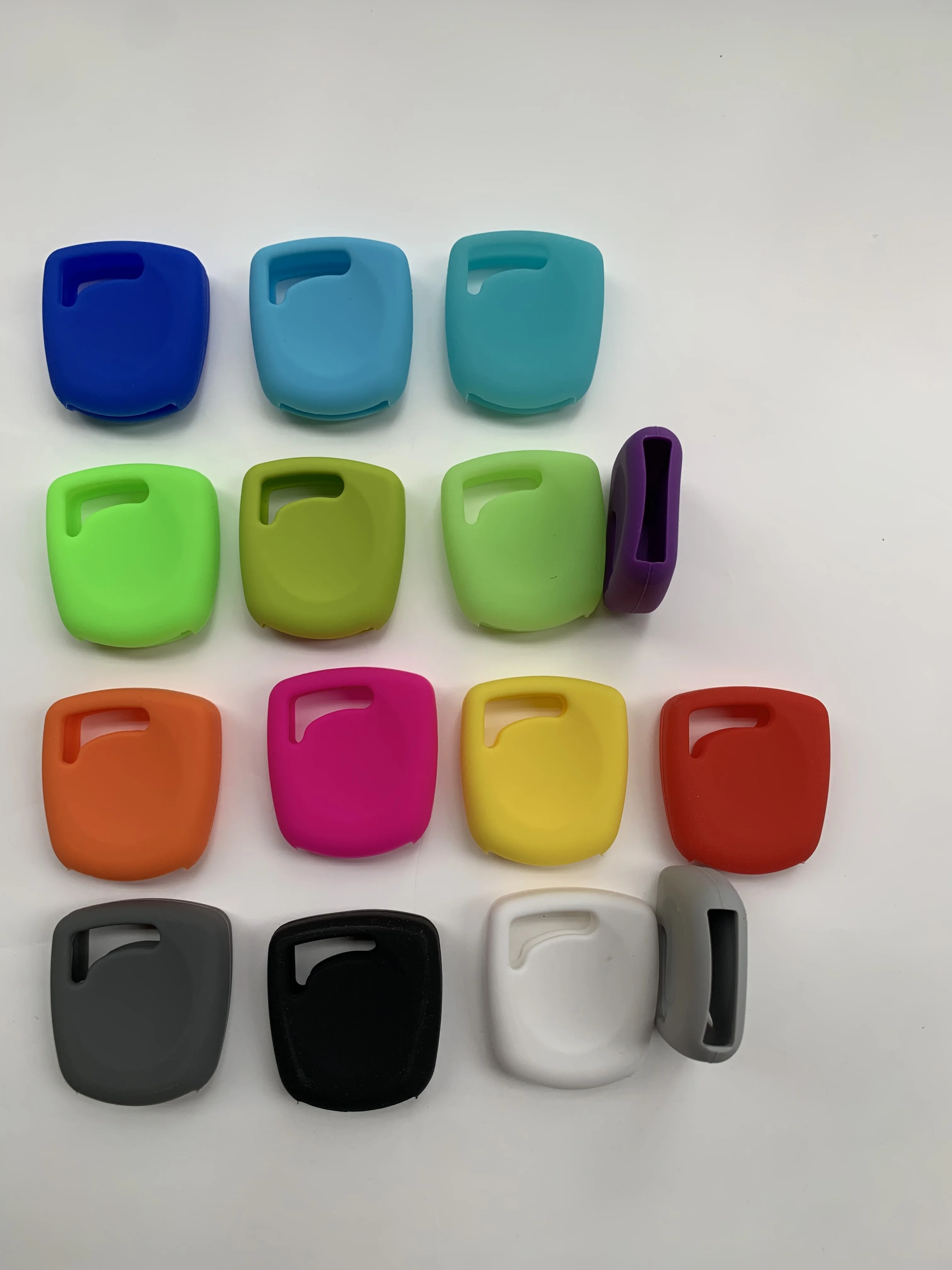 Pusakieyy Silicone Key Case For Ford Mondeo Ka Escort Fiesta Focus Transit Connect Fusion Transponder Auto Shell Blank Blade,key case,key case cover,car key shell,remote control case cover