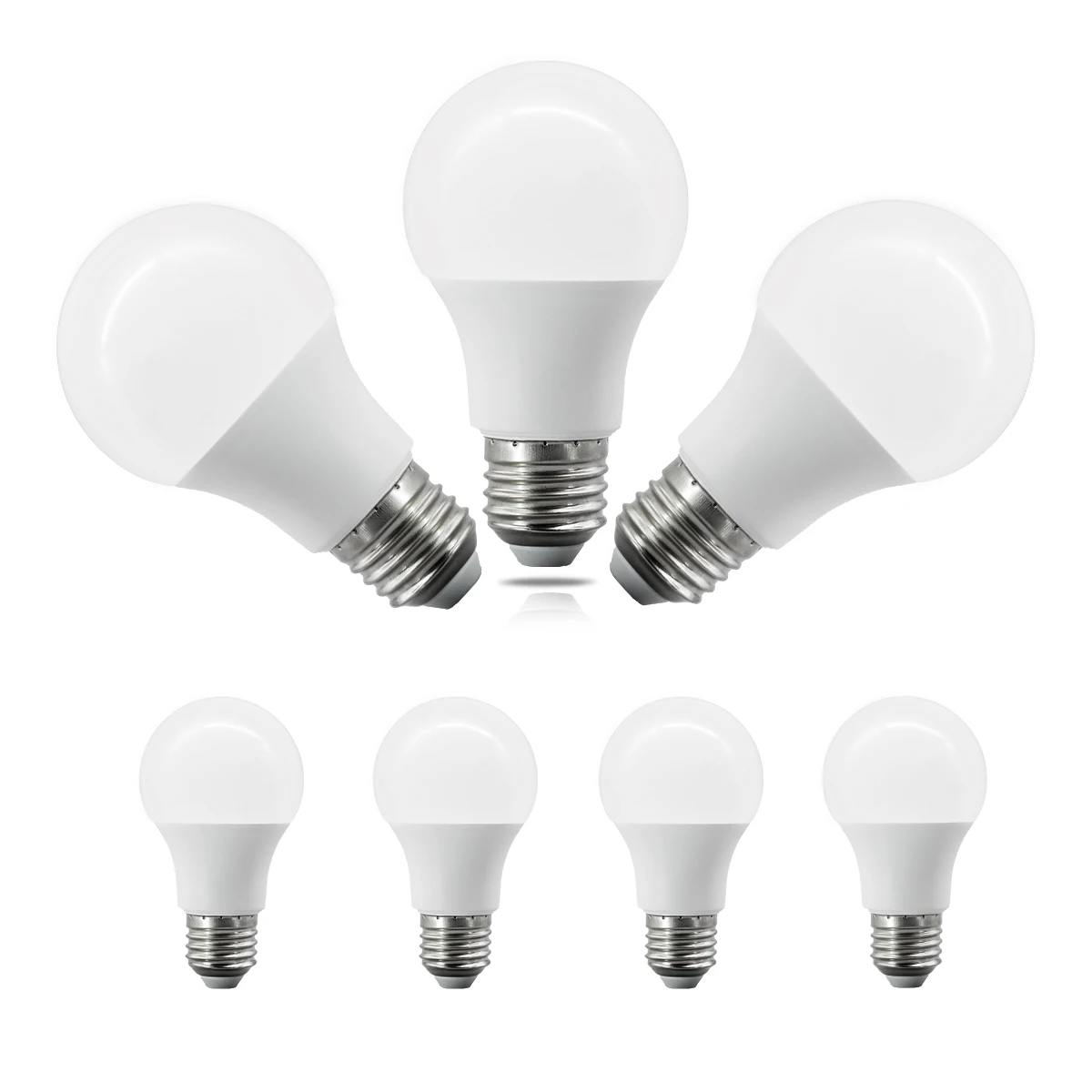 8PCS LED Bulb E27 AC220V 230V 3W 8W 9W 10W 12W 15W 18W 24W 3/4/6000K ...