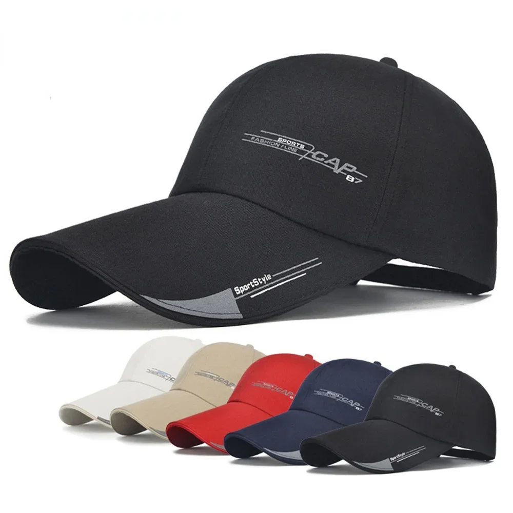 Quick Dry Waterproof Sport Duck Tongue Sun Hat Outdoor Space Baseball Cap Adjustable High Ponytail Hat