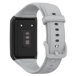 Silicone Replacement Wristband Strap in Vibrant Colors (Grey)