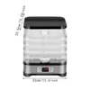 Electric Food Dryer 5 Trays Portable Fruit Dryer for Dog Treats Meats Snacks 6