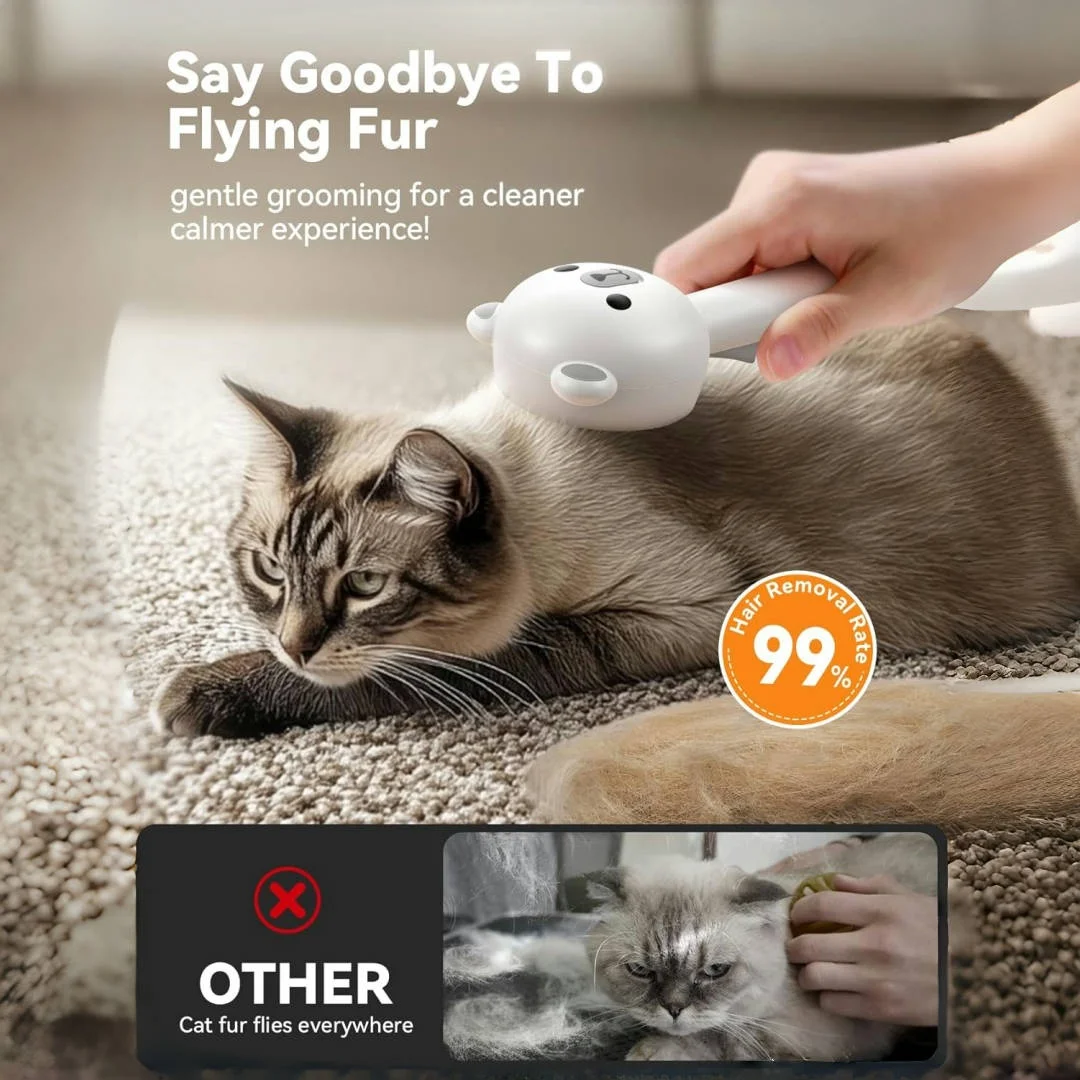Steam Cat Brush Pro Waterproof Rechargeable 4