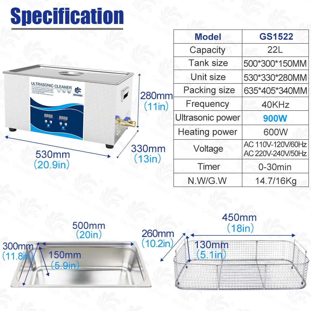 22L 900W