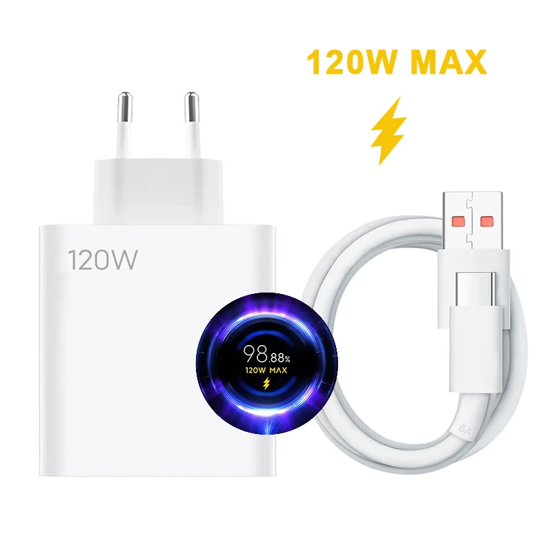 Original Xiaomi Charger 120w Super Fast Turbo Charge Power Adapter Cargador  Xiaome Mi 13 Pro 12pro 12t 11t Blackshark 5 Poco F4