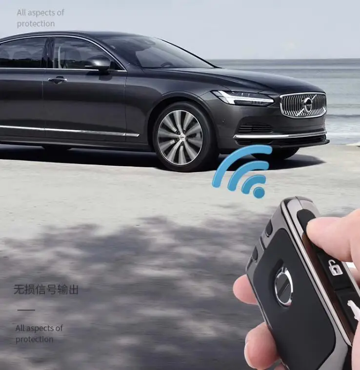 Auto Zink-legierung Schlüssel Fall Halter Abdeckung Shell Für Volvo XC40 XC60 S90 XC90 V90 2017 2018 T5 T6 T8 Fob Smart Schlüssel Schutz Tasche – Detail 9