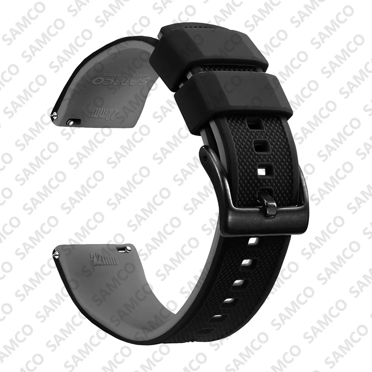 Enhanced Quick Release Silicone Watch Strap - Premium Rubber Band Replacement