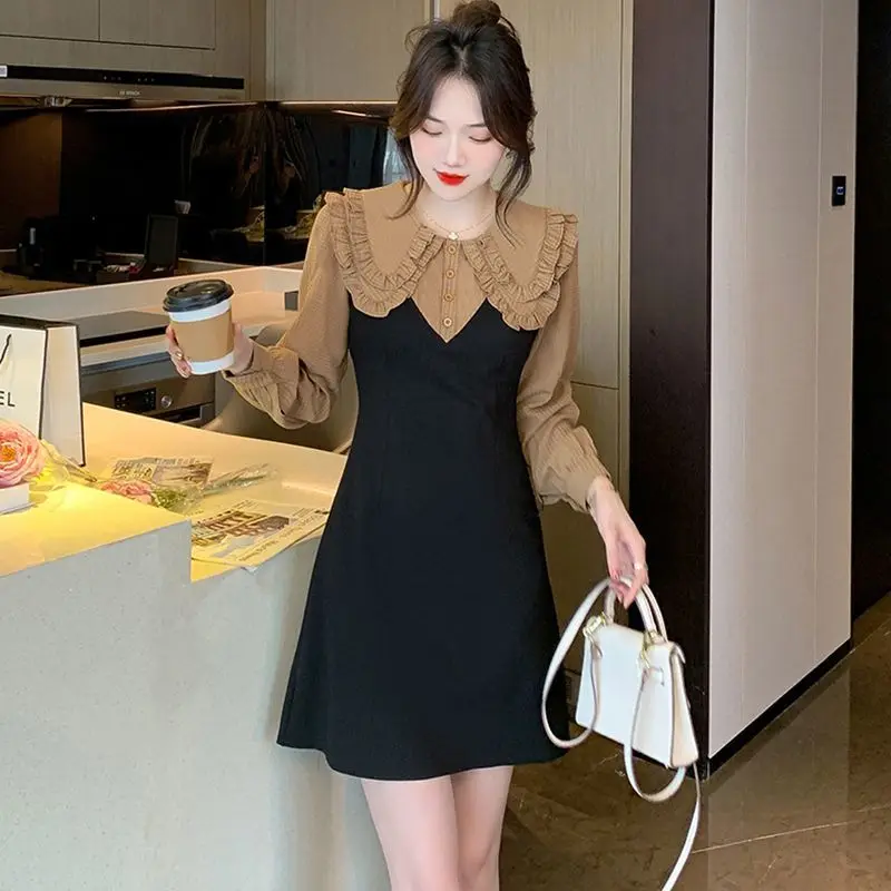 Women's Gradient Doll Collar Temperament Classic Style Two-piece Set