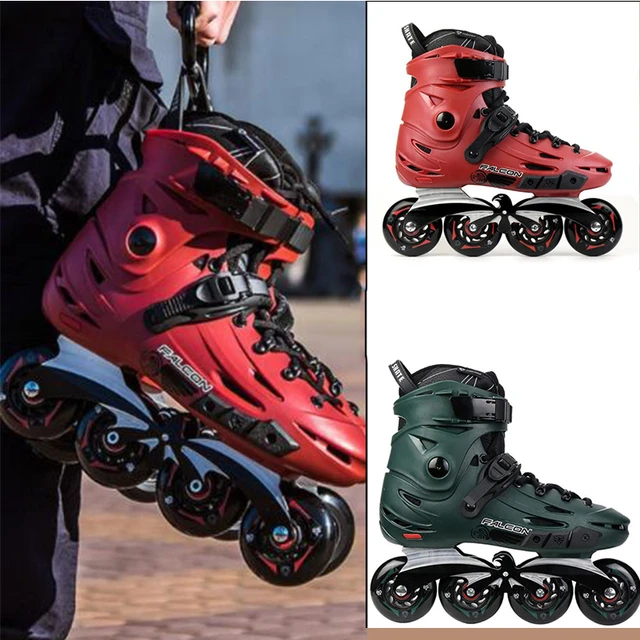 Rollerblading-zapatos de patinaje artístico para y patines profesionales línea, frenos de Slalom - AliExpress Mobile