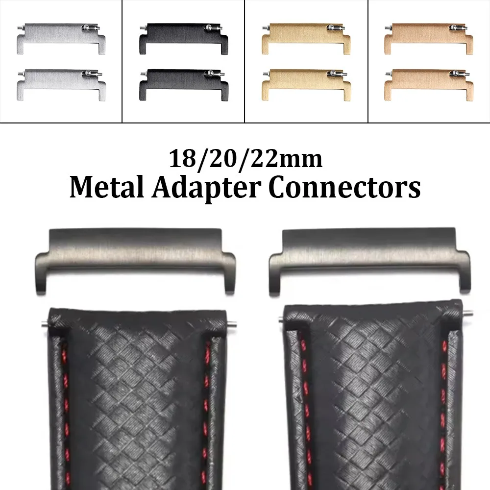 Versatile Quick Release Pin Connectors for Watch Bands - Metal Strap Adapters (1 Pair)