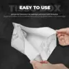 Custom White Gray Marble Pattern Tissue Box Holder Rectangular PU Leather Facial Tissue Box Cover for Car Office 4