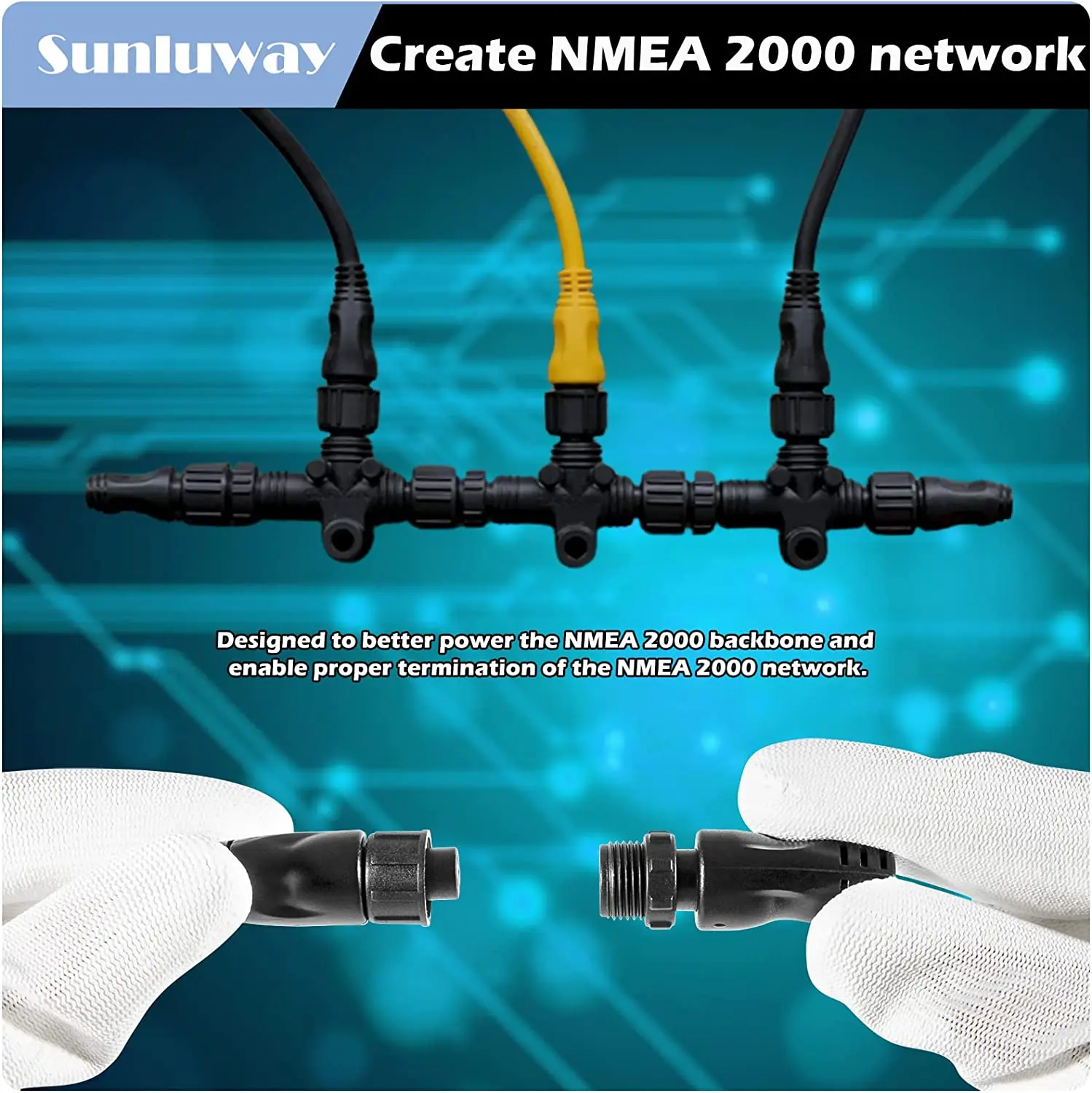 Connecteur T Marin Connecteur T NMEA 2000 3 Ports - 5 Broches M12 - Étanchéité IP67 - Réseaux Marine Lowrance Simrad Connecteur IP67 Lowrance Simrad Connecteur T Marin Connecteur T NMEA 2000 3 Ports - 5 Broches M12 - Étanchéité IP67 - Réseaux Marine Lowrance Simrad Connecteur IP67 Lowrance Simrad