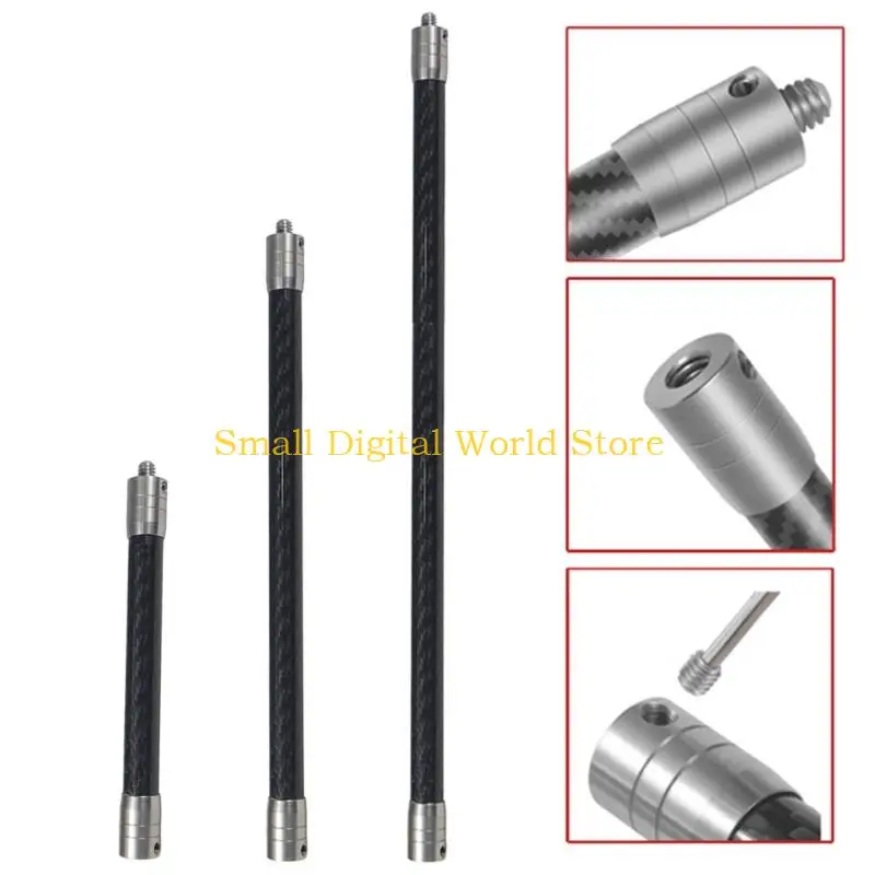 77UB 탄소 섬유 확장 막대 1/4inch Selfie 스틱 14mm 보이지 않는 막대 액션 카메라 헬멧 모노 포드 확장 암