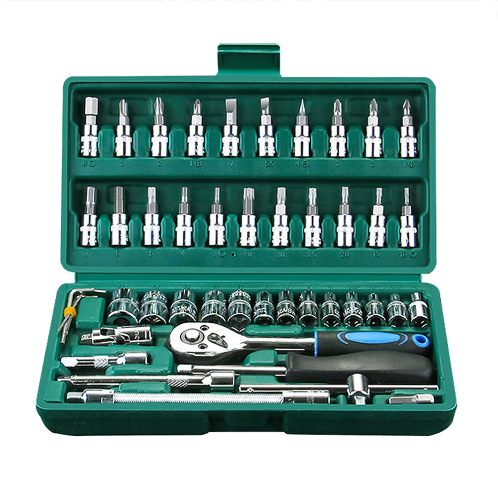 Car Repair Socket,Wrench Set,Hand Tool.Universal key wrench Kit Spanner Ratchet Socket Spanner Auto Repair Tool.