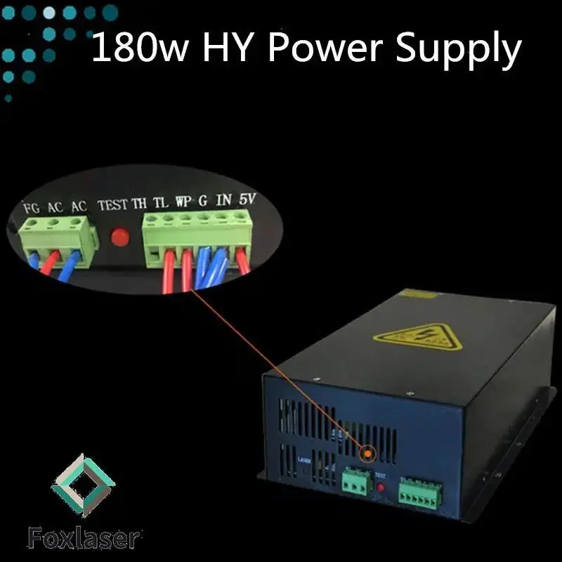 

180w Laser Power Supply HY-W180 For co2 laser Machine 110v 220v