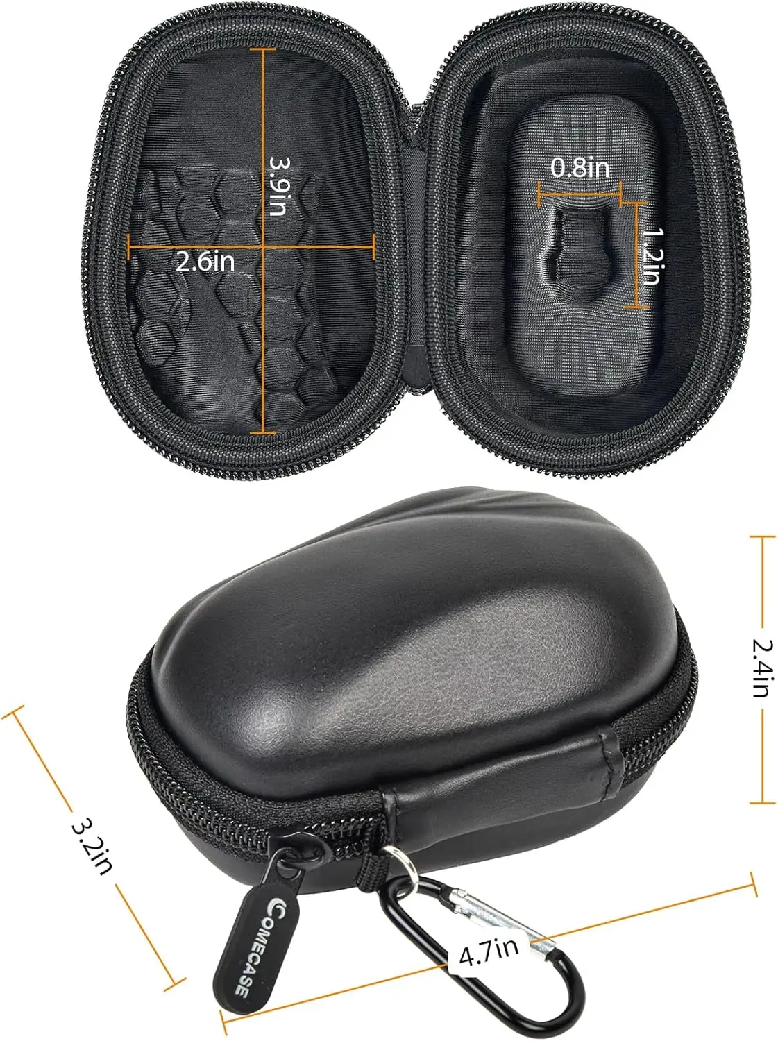 Hard Case Compatible with Logitech MX Anywhere 3S/ Anywhere 3/ 2S/ 2 Compact Mouse USB C Mouse Storage Box storage box