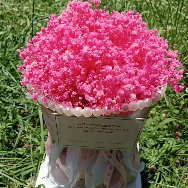 

100gDried Preserved Flowers Baby Breath Bouquet Gypsophila Flower Colorful Mini Bouquet For The Bride Artificial Flowers For