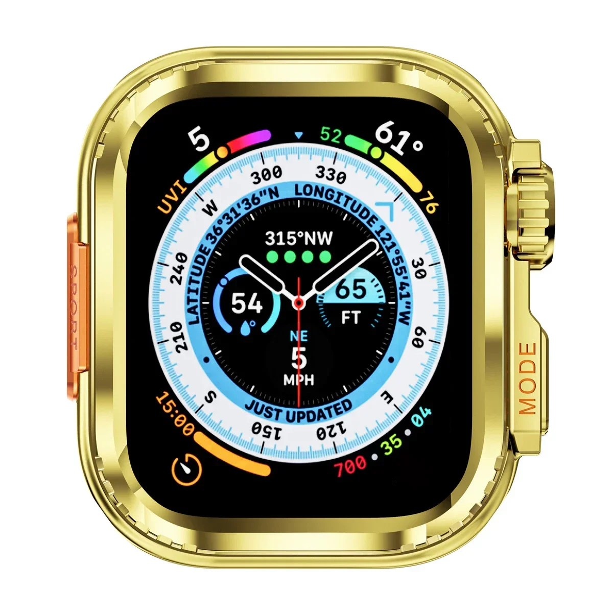 Premium Metal Bumper Case for Apple Watch - Durable Protective Frame Cover