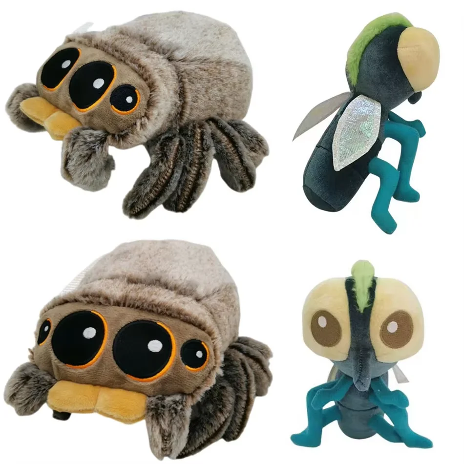 Baumwoll-Tierplüschtier Insekten-Spinnen-Plüschpuppe Schwarz Lucas Anime-Spielzimmer-Dekoration Ornament Weihnachts-Geburtstagsgeschenk