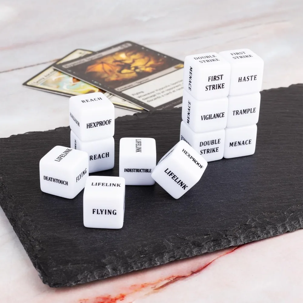 48개 카운터 다이스와 1개의 MTG 다이스 카운터 세트, MTG, TCG, 매직 카드 게임 액세서리용 크리처 +1 토큰
