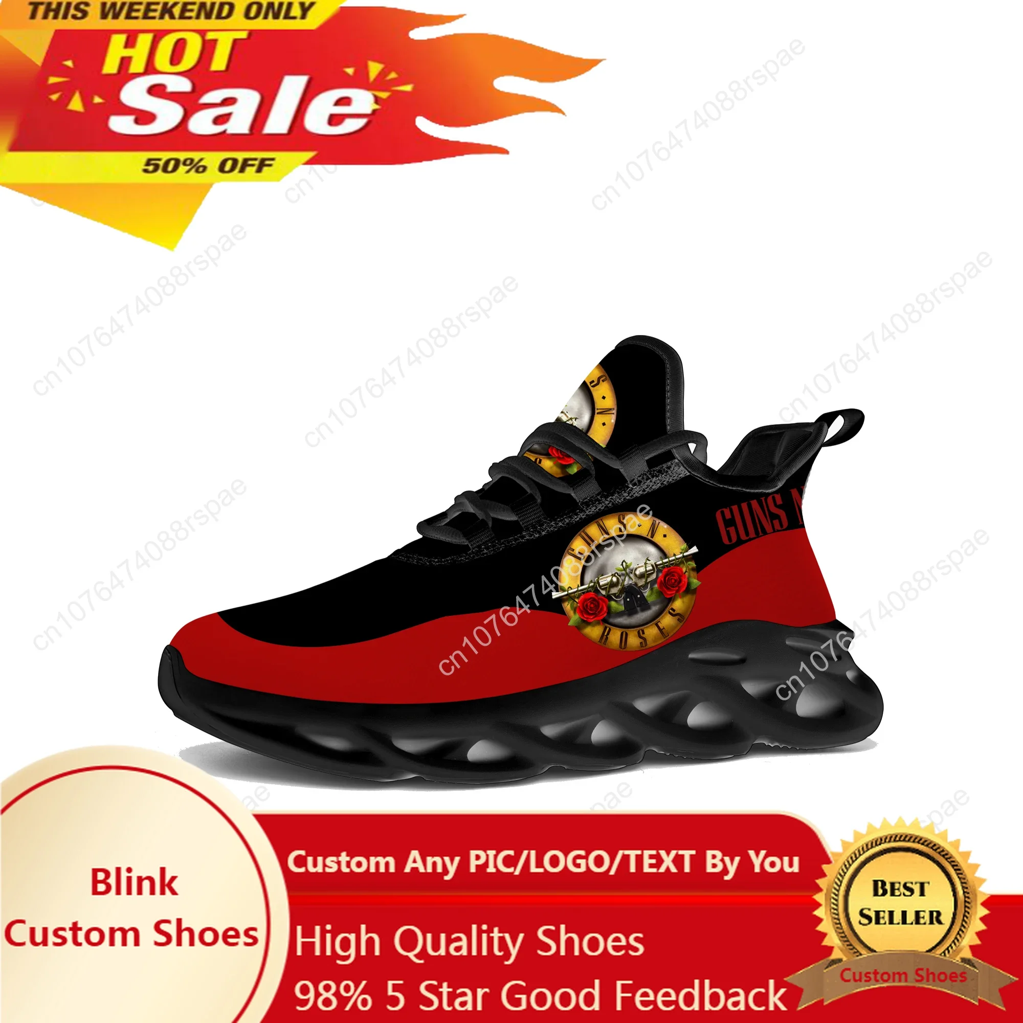 Guns-N-Roses-Heavy-Metal-Rock-Band-Flats-Sneakers-Mens-Womens-Sports ...