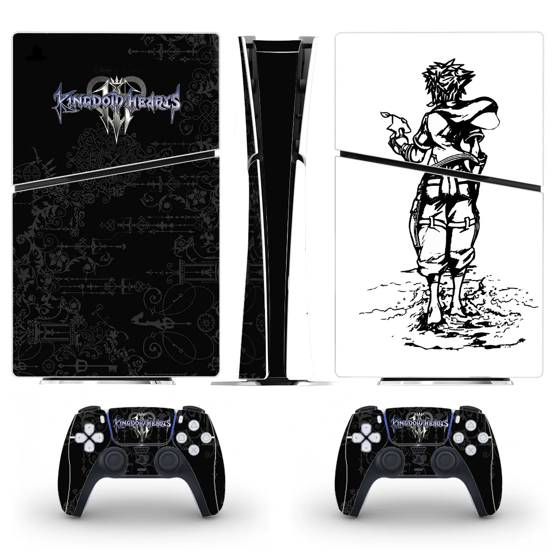 Kingdom Hearts New Ps5 Slim Digital Skin Sticker Protector Decalcomania Cover Per Console Controller Ps5 Slim Sticker Vinyl