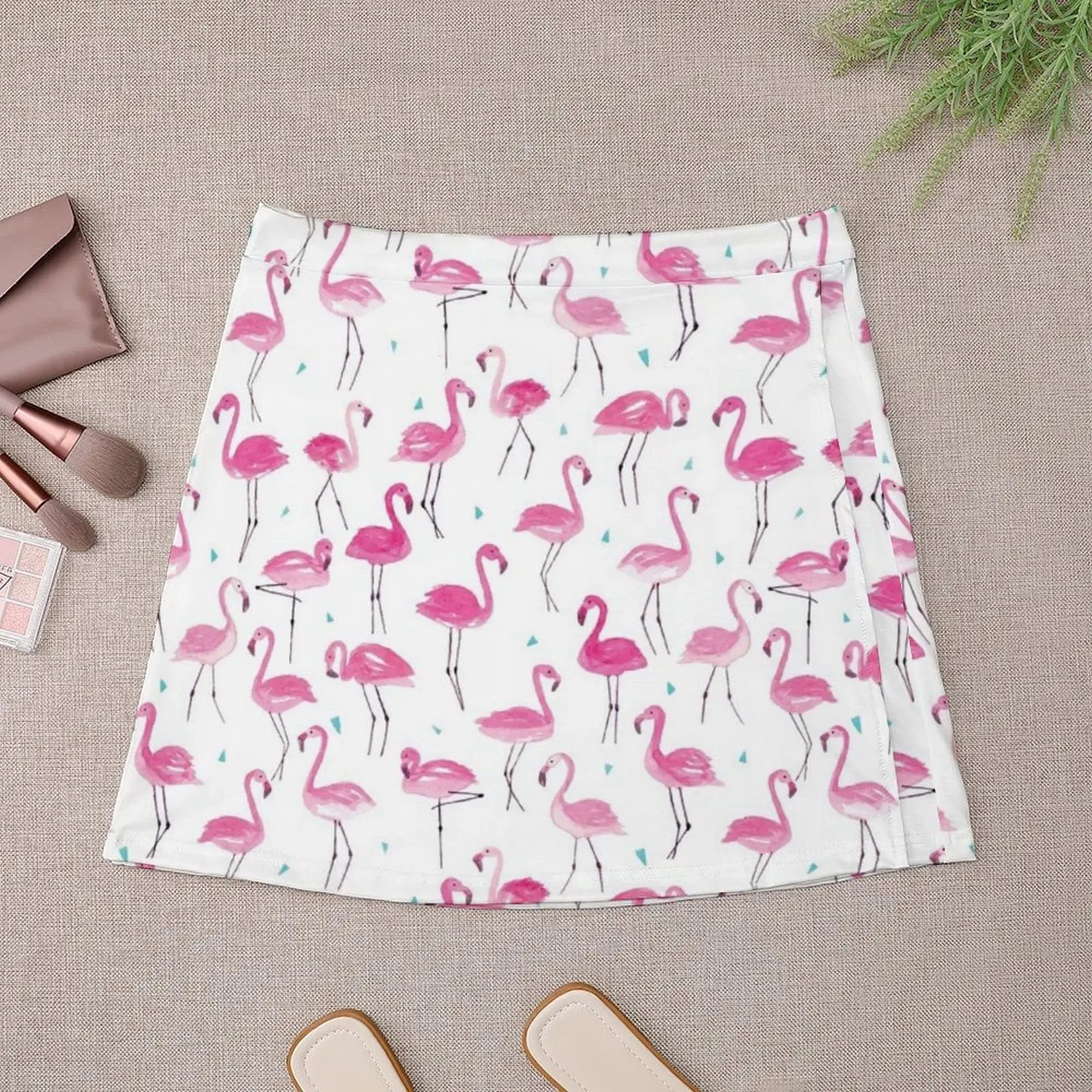 Watercolour Flamingos, Watercolor Flamingos Mini Skirt dresses for prom Sexy mini skirt