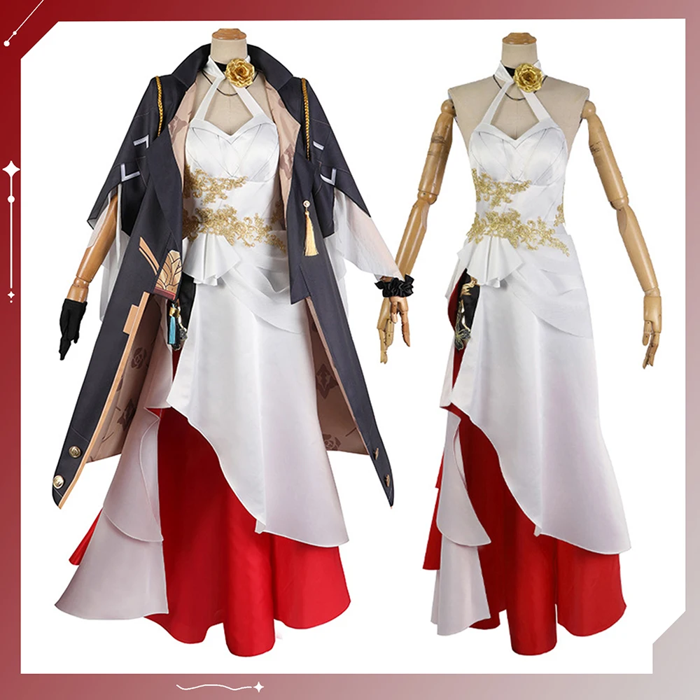 

Himeko Cosplay Anime Game Honkai Star Rail Costume Sexy Women Dresse Wig Set Halloween Uniform Carnival Clothes Cosplay Women