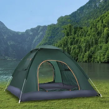 2-3Person Outdoor Pop Up Tent Waterproof Automatic Camping UV Protection Tents Llightweight Instant Setup Tourist Sun Shelter 1