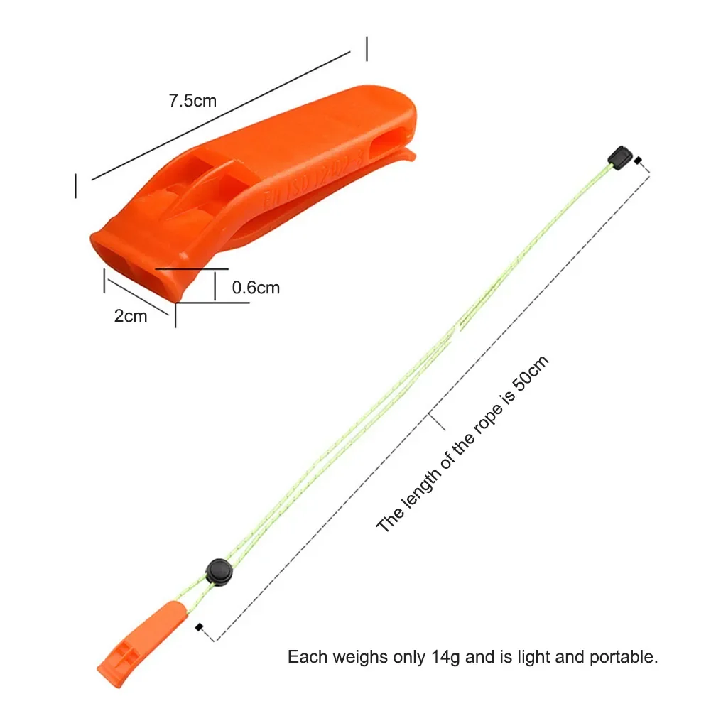 1PC Outdoor Kayak Scuba Diving Rescue Emergency Safety Whistles Water Sports Outdoor Survival Camping Boating Swimming Whistle 6