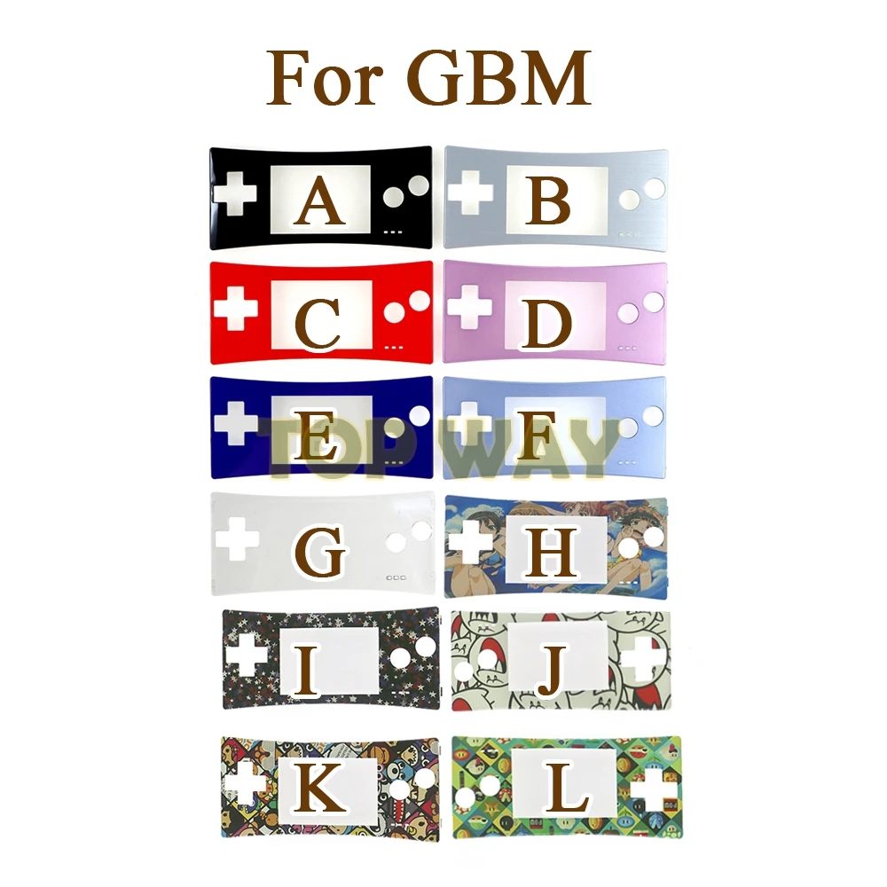 1Pc Per Gameboy Micro Per Gbm Faceplate Cover Case Shell Cover Anteriore Sostituzione Nuovo Design