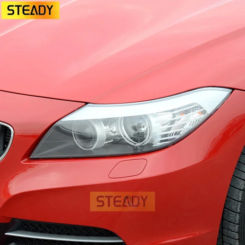 

2 Pcs Car Headlight Protective Film Headlamp Restoration Transparent Black TPU Sticker For BMW Z4 E89 G29 2009-On Accessories