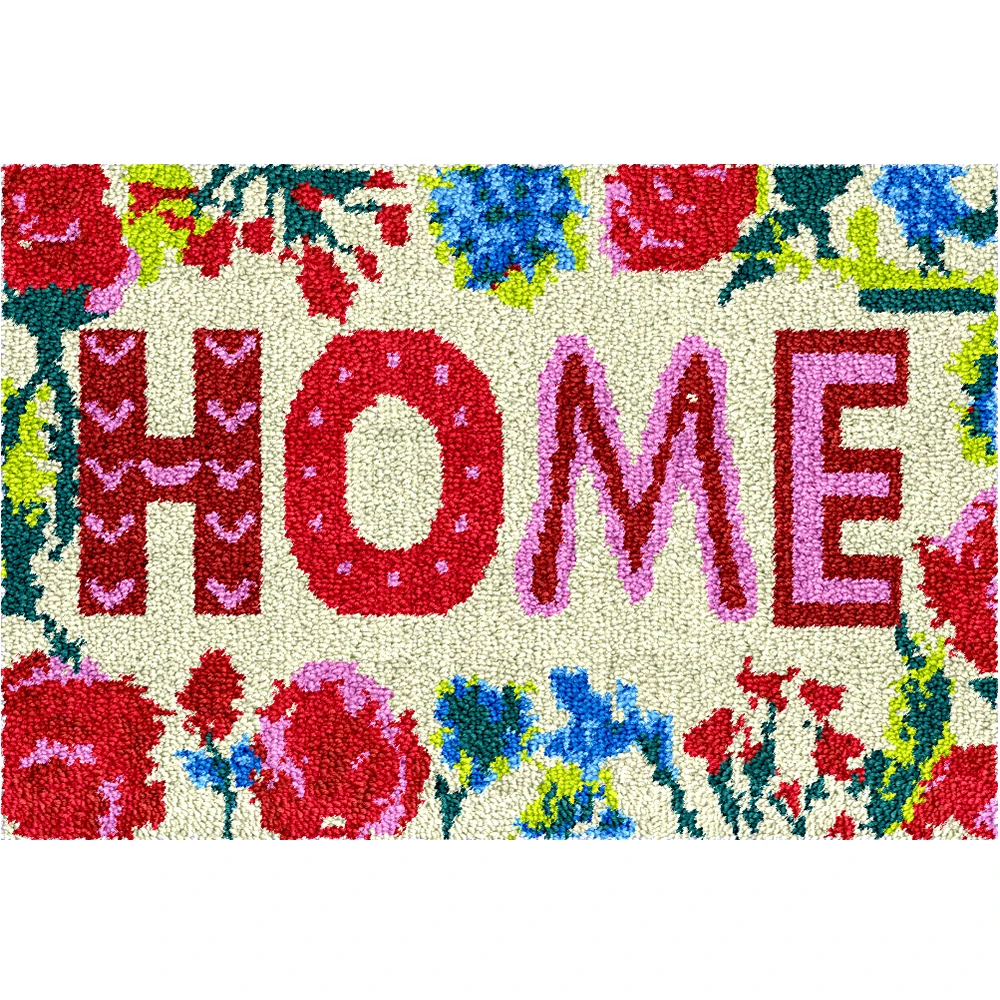 

Home decor Diy Latch hook rug kits Big size Home Carpet embroidery with printed pattern Creative DIY Craft for kids Crochet Rug