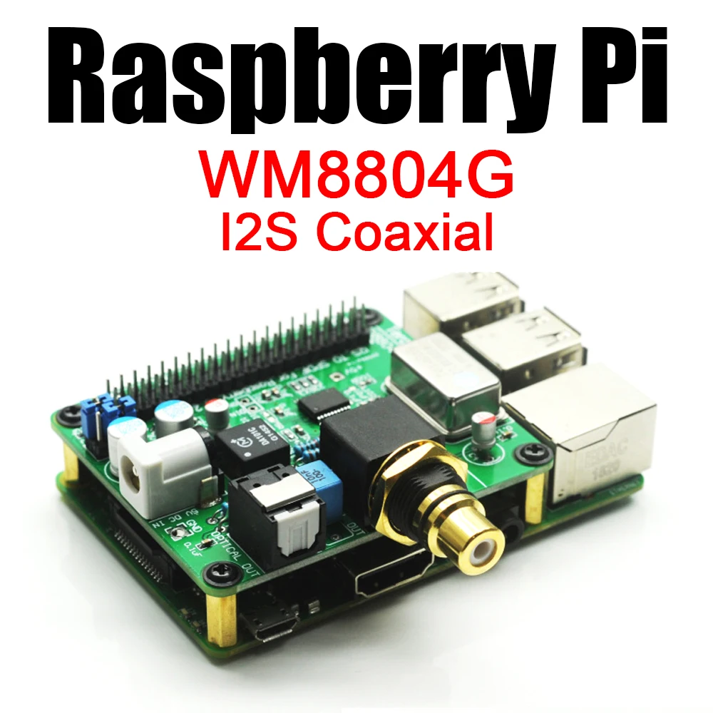 HIFI DiGi+ Digital Sound Card DAC Decode WM8804G Expansion Board ...