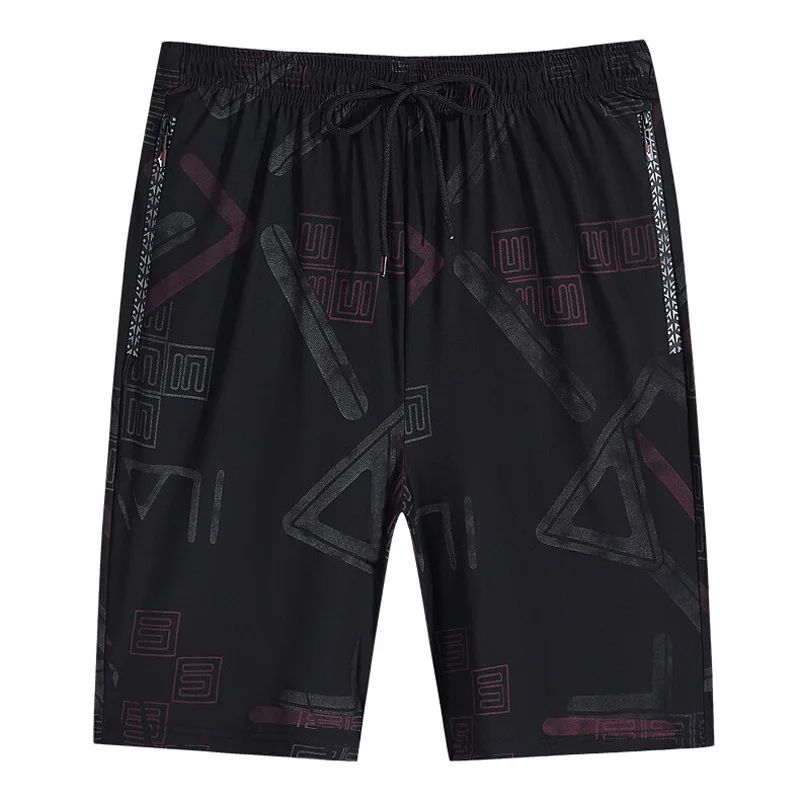 

2022 Summer thin ice silk geometric camouflage casual men short pants streetwear mans street wear workout shorts korean fashion