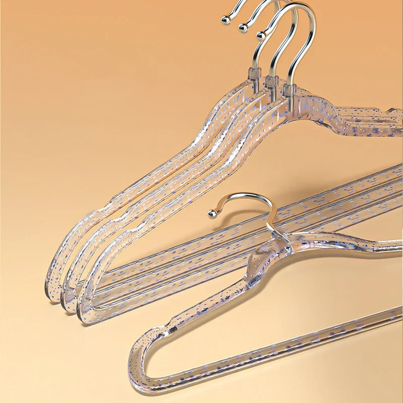 Transparent Acrylic Clothes Hanger Racks Wardrobe Hangers Clothes Drying Rack Clothing Hangers Closet Wardrobe Organizer 1PC 4
