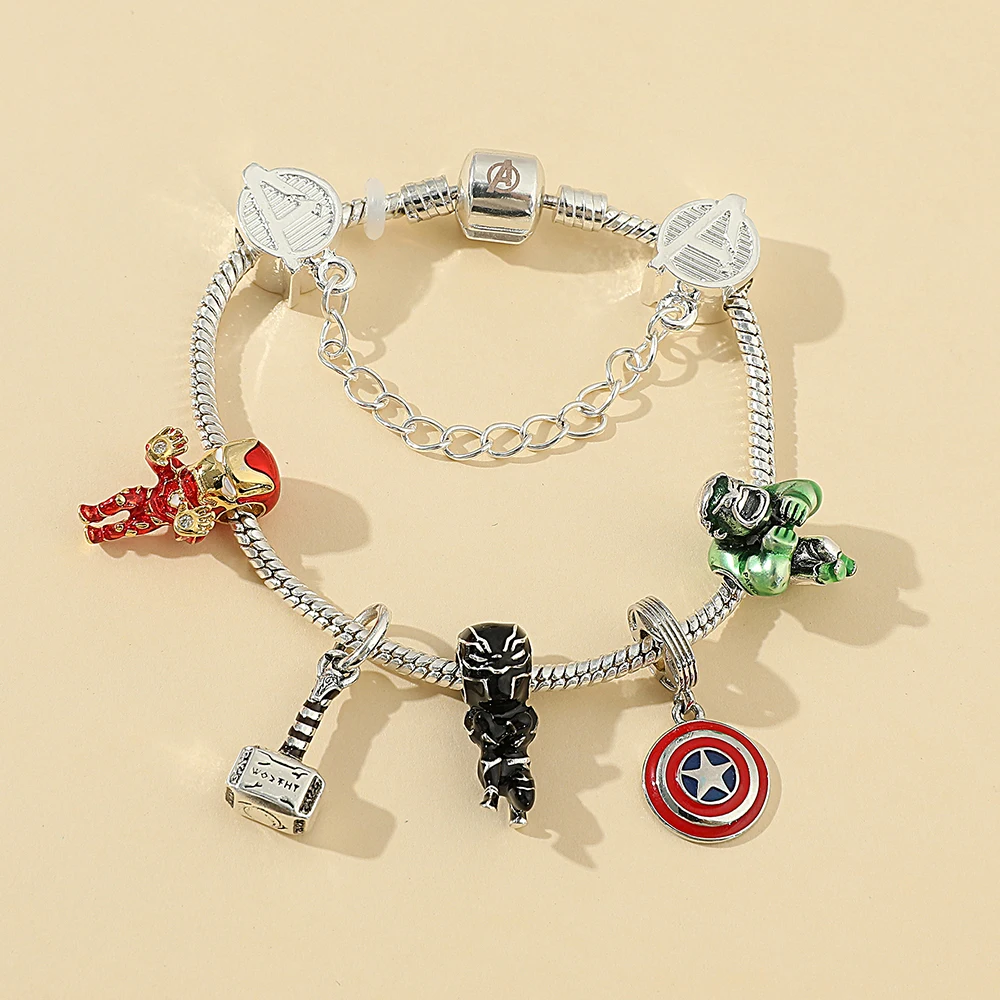 Spiderman Charm Bracelet Movie Series Jewelry Multi Charms - Wristlet -  Superheroes Brand Marvel Movie Collection