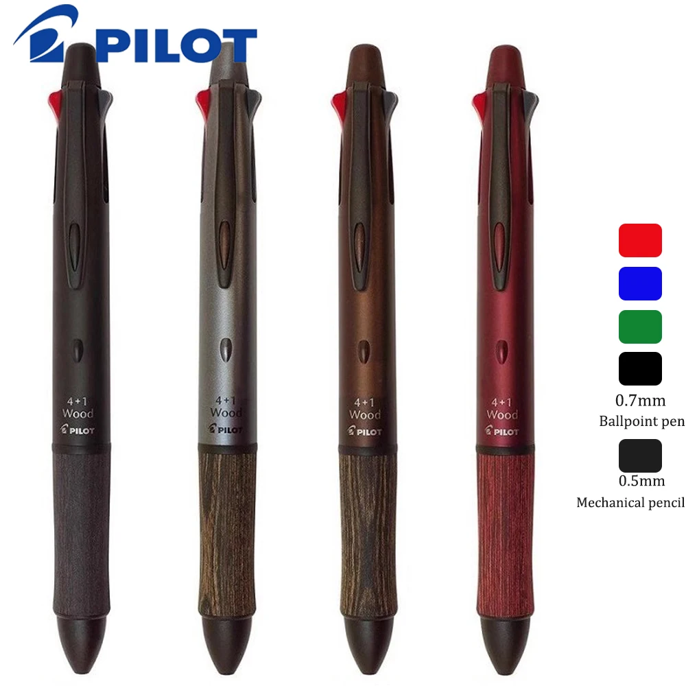 JapanPilotMultifunctionPen41WOODWoodenPolePenHolder07mm