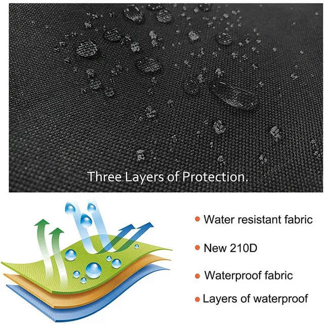 Kültéri Kemence Vízálló Burkolat Kerti Kémény Tűz Pit Védőszállítások Otthoni Kályha Fűtőkészülék Esőálló Oxfordi Ruhadarab - Image 5