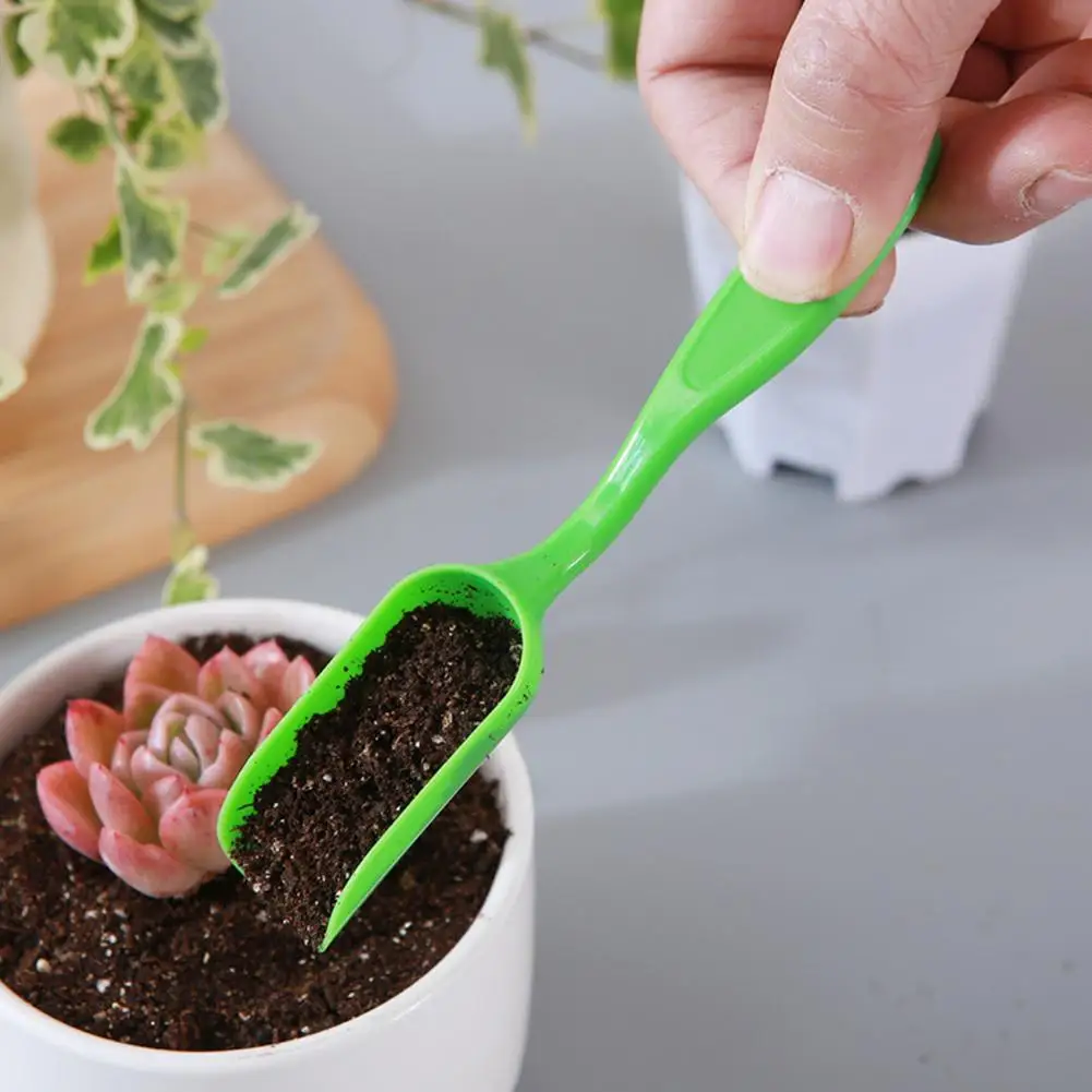 다육식물용 미니 정원 도구 세트 4종, 분재 관리용 흙삽과 파종펜이 포함된 플라스틱 이식 도구