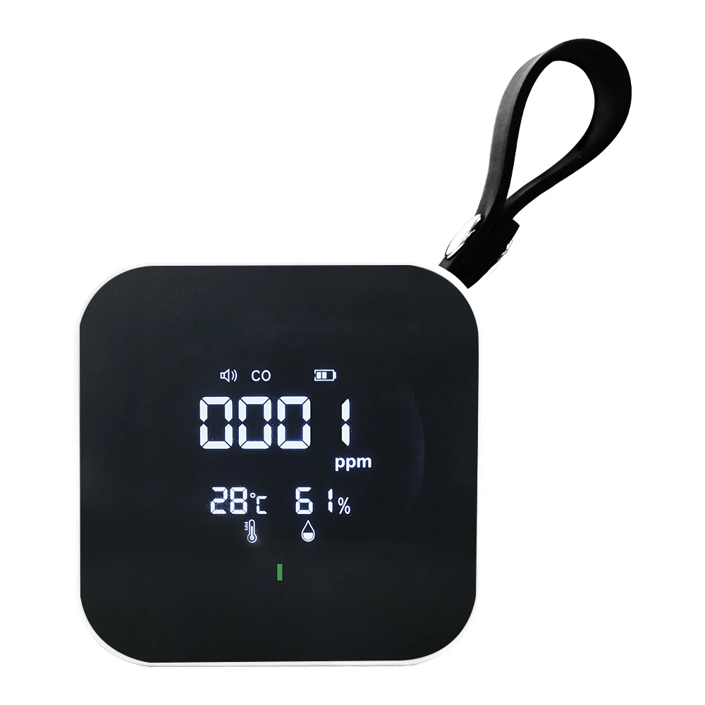 

Dienmern New DM1209B Portable CO Quality Detector LED Display Temperature and Humidity Sensor Tester,with USB Charing Port