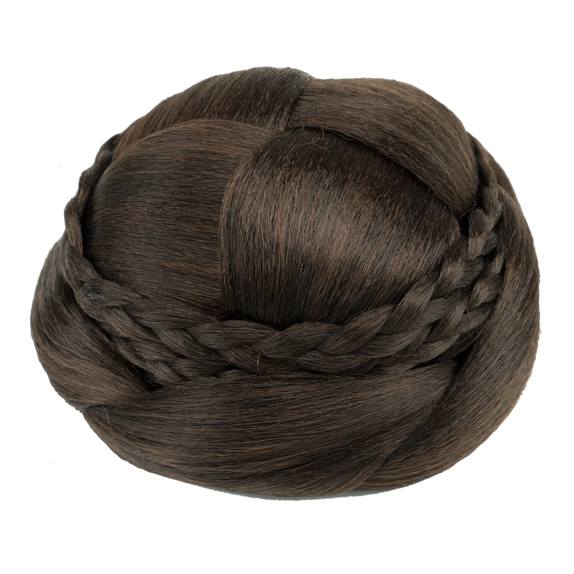 Elegant Braided Chignon Synthetic Hair Bun Wig – Perfect for Weddings, Parties, and Dance Events