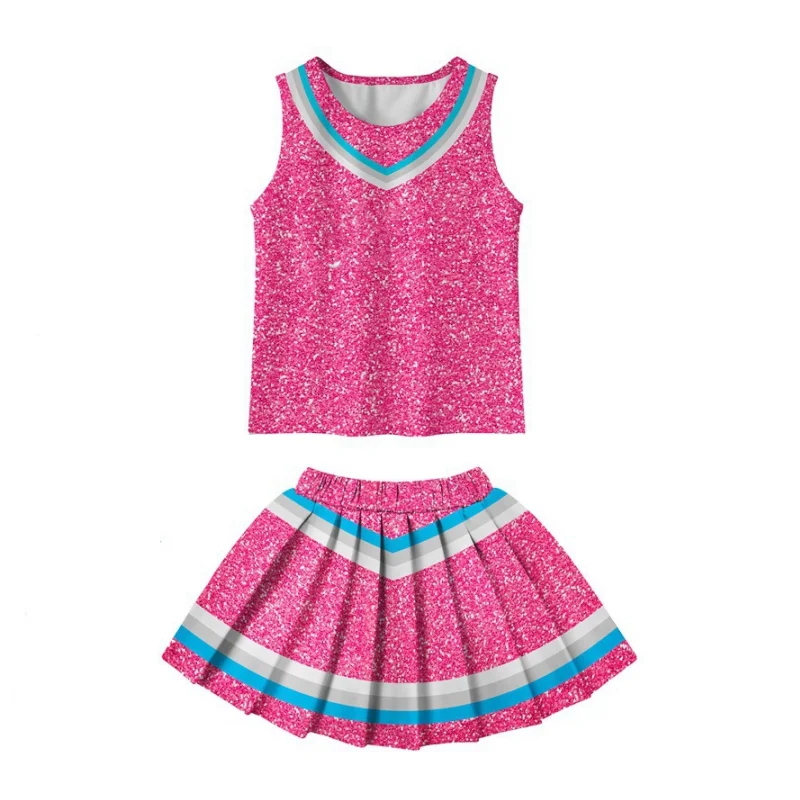 

Halloween Cosplay Skirt with Small Ball Rose Red Purple Adult Children Princess Dress Christmas Cheerleading Show Cosplay Skirt